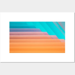 Colorful Rainbow Stripes Posters and Art